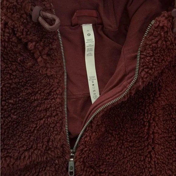 lululemon athletica Maroon Sherpa Hoodie - Picture 3 of 3